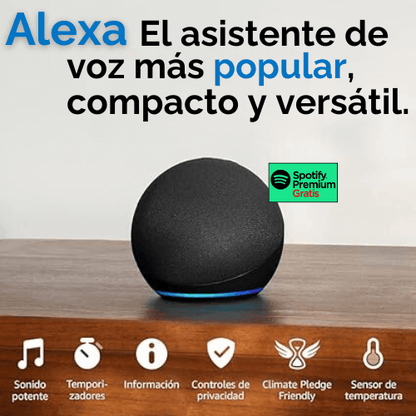 Alexa Echo Dot 5.ª con sonido más potente - Echo Tecnología