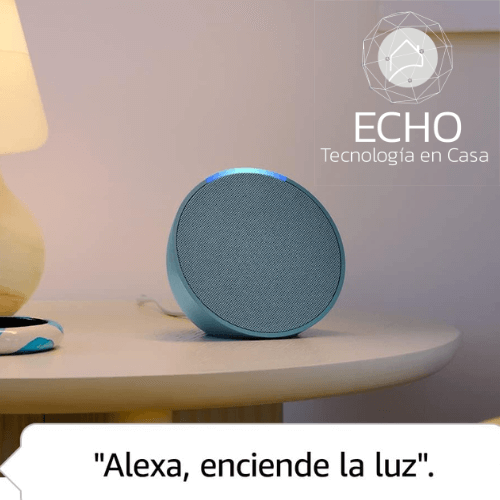 Alexa Echo Pop | Altavoz inteligente Bluetooth de tamaño compacto - Echo Tecnología