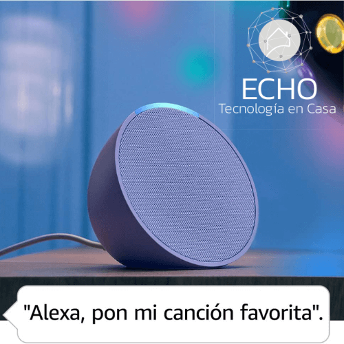 Alexa Echo Pop | Altavoz inteligente Bluetooth de tamaño compacto - Echo Tecnología