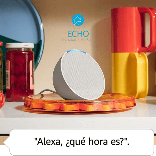 Alexa Echo Pop | Altavoz inteligente Bluetooth de tamaño compacto - Echo Tecnología