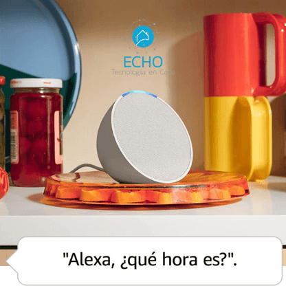 Alexa Echo Pop | Altavoz inteligente Bluetooth de tamaño compacto - Echo Tecnología