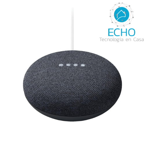 Google Nest Mini - Altavoz inteligente de 2ª generación con Google Assistant, color carbón - Echo Tecnología