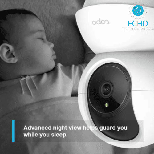 TP - Link Tapo - Cámara de seguridad 2K QHD Visión 360° C210 - Echo Tecnología