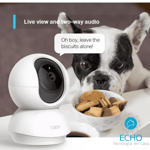 TP - Link Tapo - Cámara de seguridad 2K QHD Visión 360° C210 - Echo Tecnología